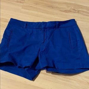 Royal blue twill shorts